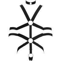 Harness mit Cockring & Armfesseln