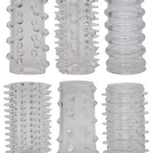 6-teiliges Penismanschettenset „Red Roses“