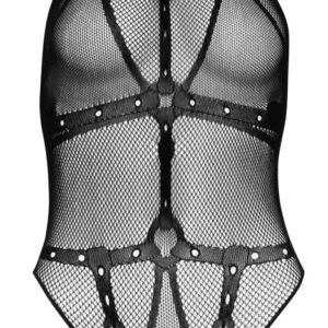 Body ouvert in Bondage-Bänder-Optik, nahtlos gefertigt