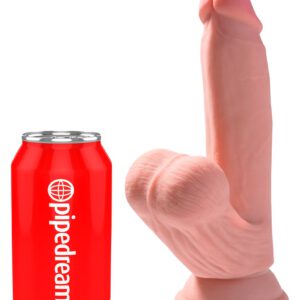 Dildo „Triple Density Cock with Swinging Balls“, hyperrealistisch mit schwingenden Hoden