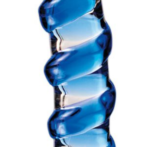 Glasdildo „No. 5“, 18,5 cm, mit Stimulationsspirale
