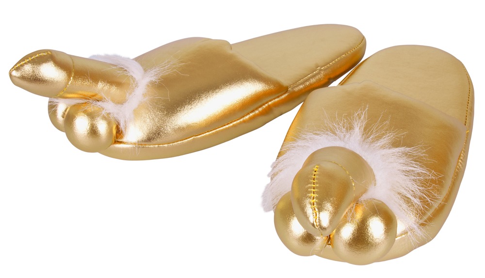 Hausschuhe „Penis-Puschen“, passend von Gr. 37 bis 43