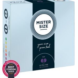 Kondome „69 mm“, transparent, hauchdünn, feucht