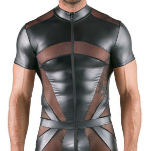 Kurzoverall mit 3-Wege-Reißverschluss