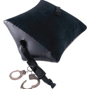 Liebeskissen „Deluxe Position Master with Cuffs“, mit Gurt und Handschellen
