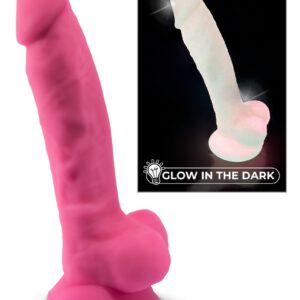 Naturdildo „Model 1 Glow in the Dark“ mit Saugfuß