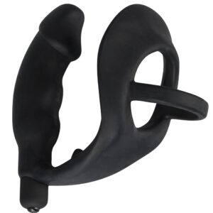 Penis-/Hodenring „Ring & Vibro Plug“ mit Vibro-Analplug