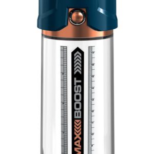Penispumpe „Max Boost“ mit integriertem Pumpmechanismus