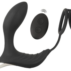 „RC Prostata Vibrator mit Penis- und Hodenring“